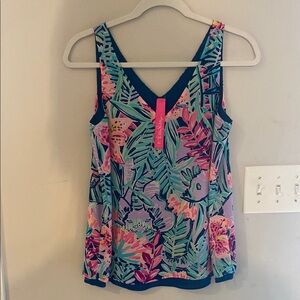 Colorful Tropical Print Women's Top
